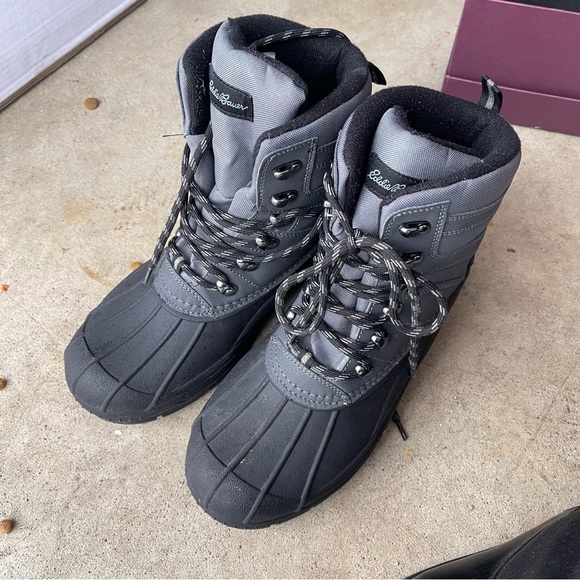 Eddie Bauer Shoes Eddie Bauer Leavenworth Charcoal Gray Duck Boots
